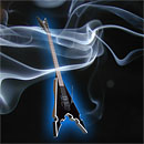 creative design with added background of a guitar for a company brochure